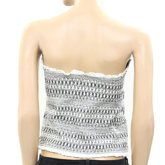 Anthropologie Black and White Crop Top - Picture 6 of 7